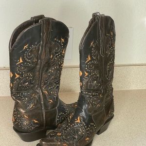 Cowgirl leather boots